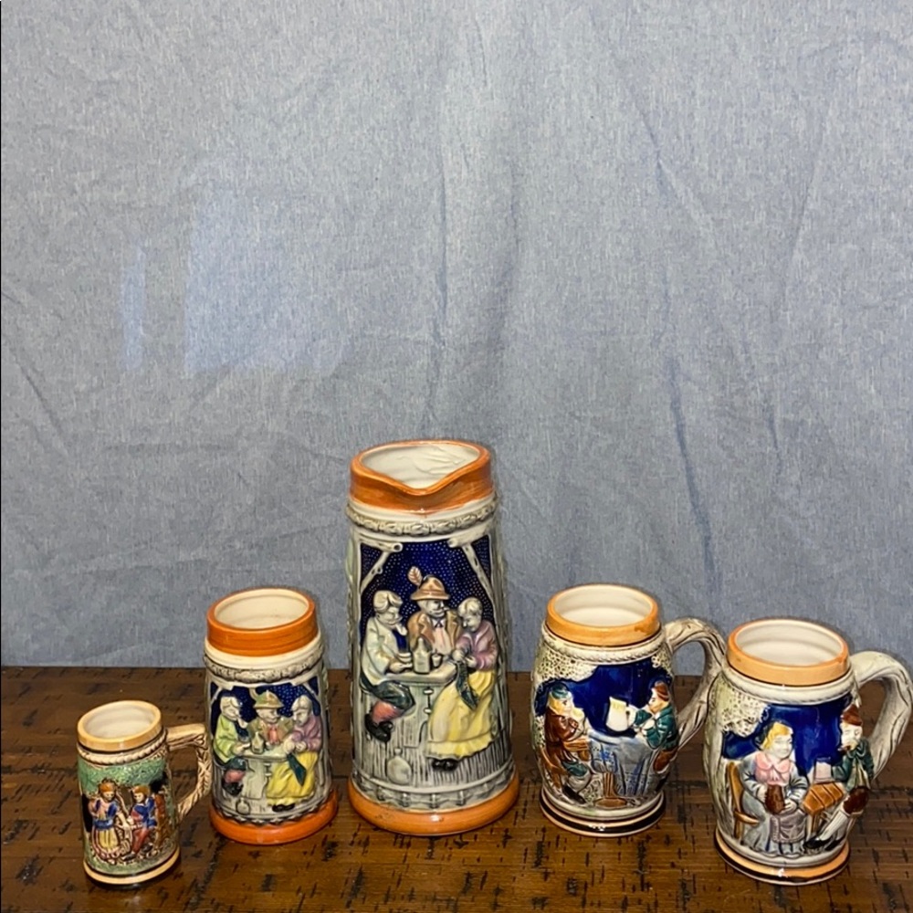 Lot of 4 Tilso Porcelain Stein Japan
